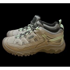 Size 10 -KEEN Targhee 4 Vent Women's Durable Breathable Hiking Shoes Alloy/Green